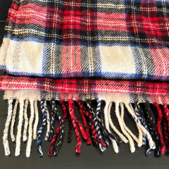 J.Crew Italian Plaid Wool Blend in Red, Black, and Cream - Picture 2 of 2